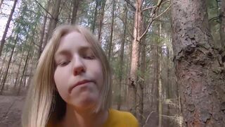 We Were Caught In The Forest While Pussy Stroking (subtitles)