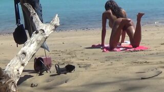 awesome camsoda model caught naked on a public beach, cute teen