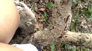 Risky Public Sex With Sister In Law Outdoors In The Forest